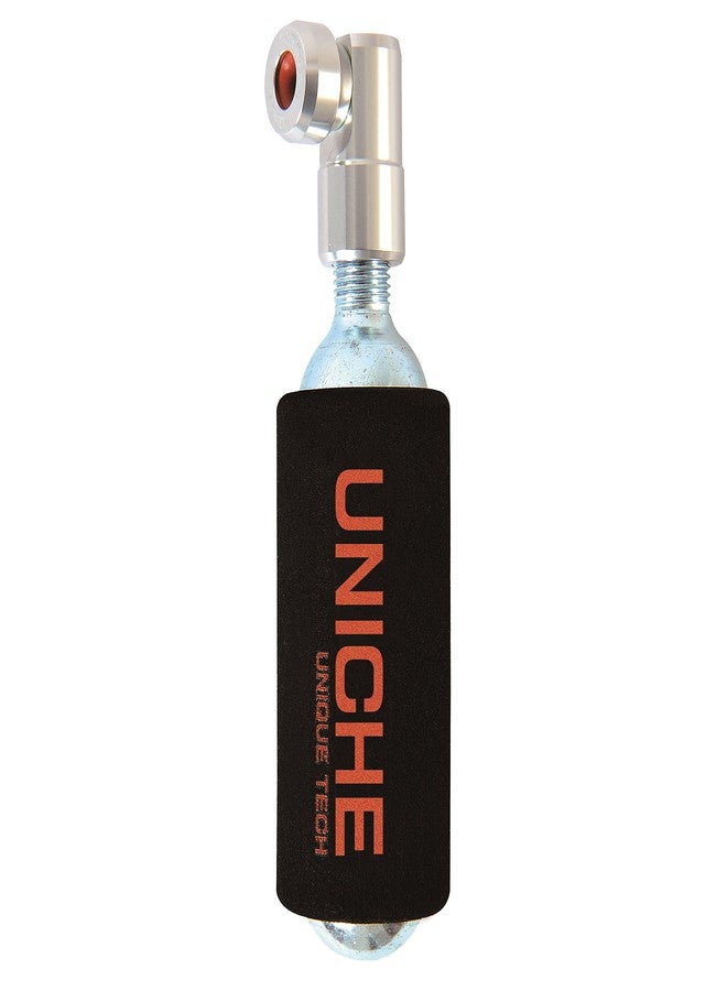 UNICHE Sprint CO2 Bike Tire Inflator, CO2 Inflator Fits Presta Valves, CO2 Bike Pump for Road, MTB, Gravel, TT, and E-Bike (CO2 Cartridges Not Included) - Silver - Image 1