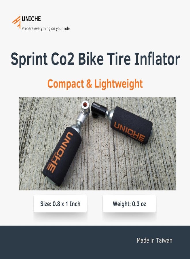 UNICHE Sprint CO2 Bike Tire Inflator, CO2 Inflator Fits Presta Valves, CO2 Bike Pump for Road, MTB, Gravel, TT, and E-Bike (CO2 Cartridges Not Included) - Silver - Image 5
