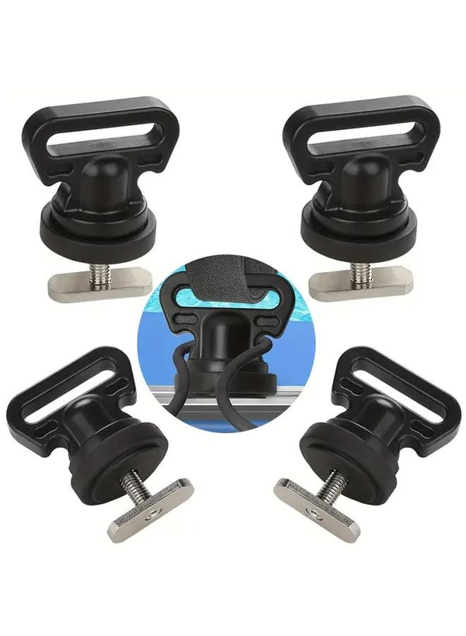 مجموعتان من روابط تثبيت قوارب الكاياك ثقيلة التحمل من ABS البحري بسكة قابلة للتعديل في الارتفاع - Image 2