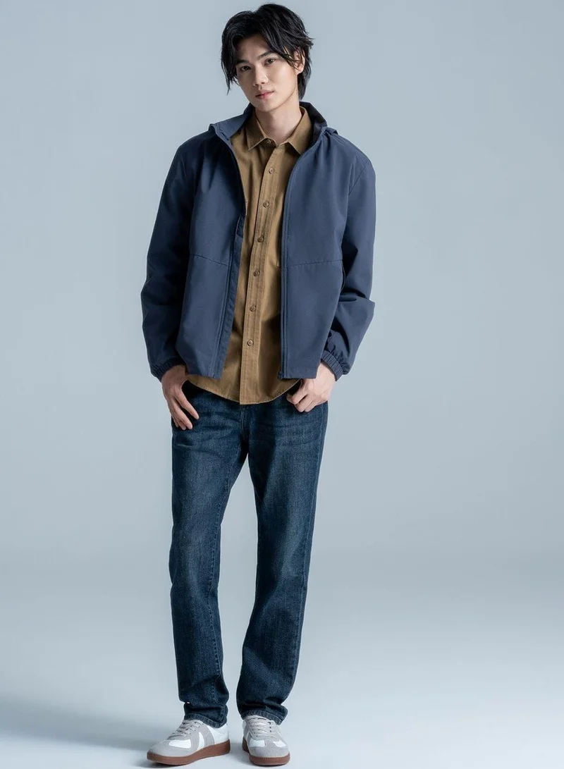 GIORDANO Men’s Regular Tapered Mid-Rise Stretch Denim Jeans