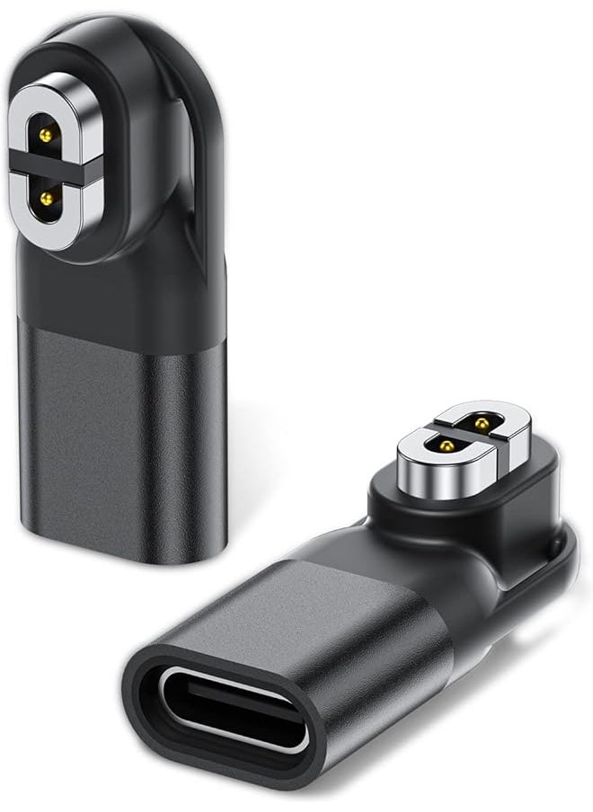 erorex Charging Adapter Type C Connector For Aftershokz Headphones Aeropex As800 & Shokz Openrun Pro Opencomm Usb C Converter Magnetic Charger Adapter For Shokz Headset 2 Pack  - Image 1
