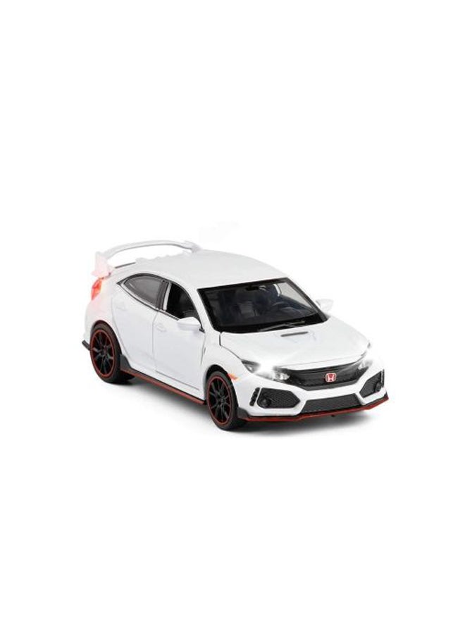 Loquat Die-Cast Sound and Light Pull Back Vehicle Blue - Image 3