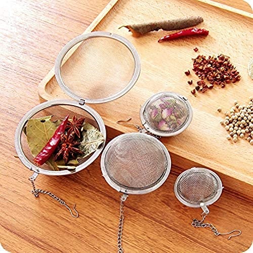 ARQIVO Tea Strainer Infuser Mesh Tea Balls, Stainless Steel Tea Ball Sseeped Strainers Infuser Filter for Loose Leaf Teas Soup Seasoning Balls. (Small, Pack of 2) - Image 2