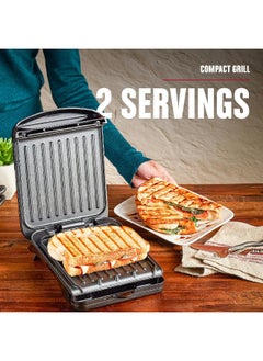 George Foreman George Foreman Panini Indoor Electric Grill and Press - 2 Servings - Black  - Image 3