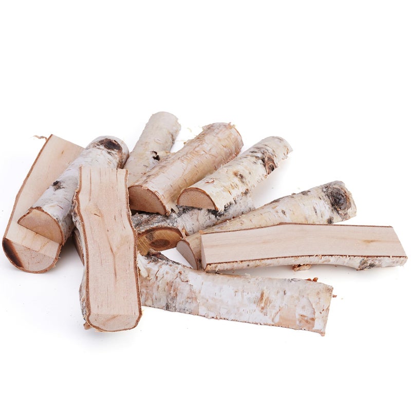 BYHER Natural Birch Wood Logs for Crafts, 10Pcs 4.7 Inch Rustic Vase Fillers for Floral Arrangements, DIY Craft Decor, Unfinished Crafts for Centerpieces - Image 4