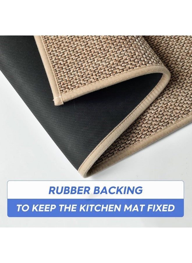 Artoid Mode - Washable Non Slip Rubber Backing Kitchen Rugs Doormat, Absorbent Kitchen Floor Mats Front Of Sink Kitchen Mats For Floor Home Decor 17X29 Inch - Image 1