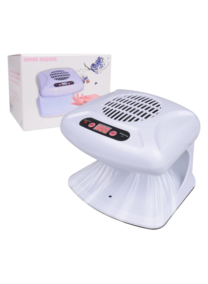 300W Single Fan Warmer Nail Dryer For Regular Nail Polish Hot And Cold Air Nail Dryer Fan Manicure Tools White - Image 1