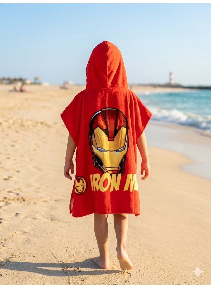 Iron Man kids poncho towel iron man for boys - Image 2