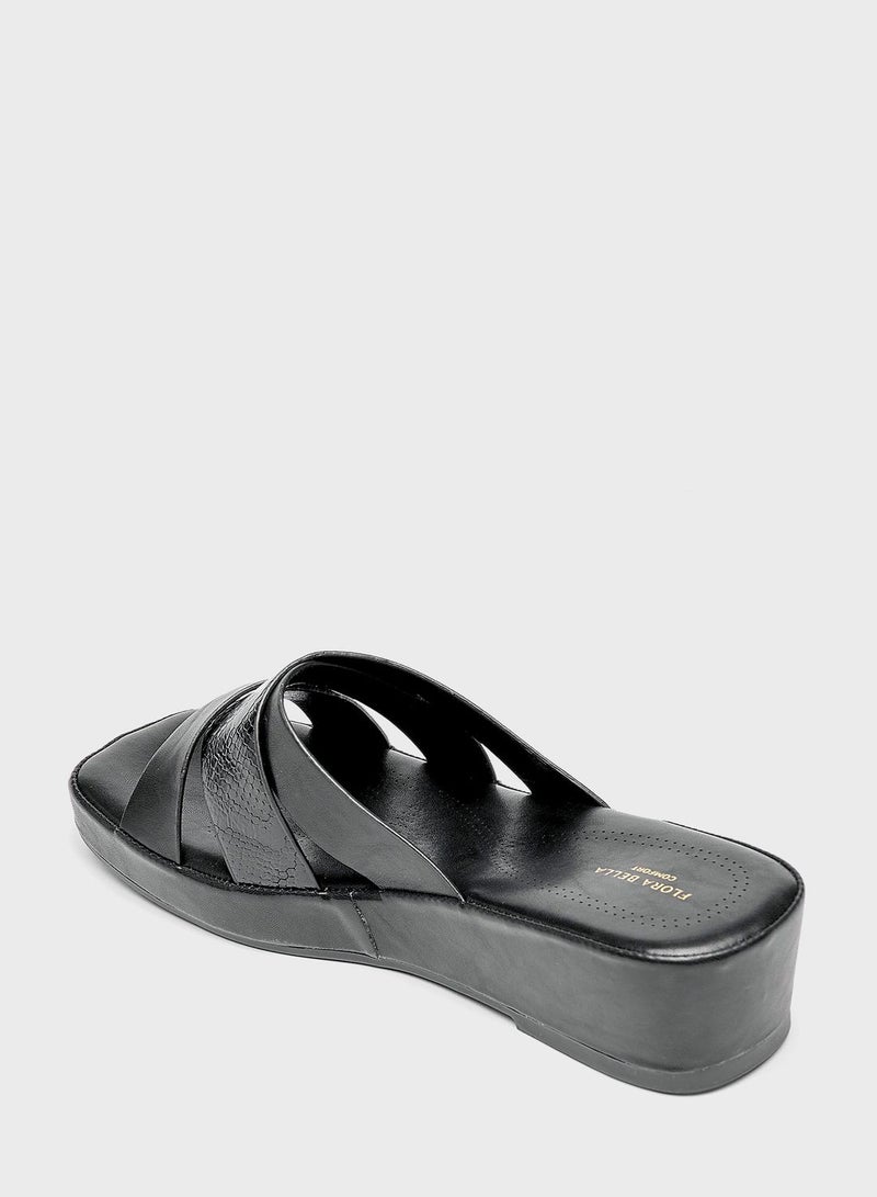 Multi Strap Wedge Sandals