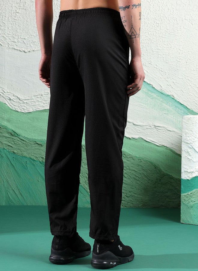 POPCULTR Black Wide Leg Trousers for Men - Image 4
