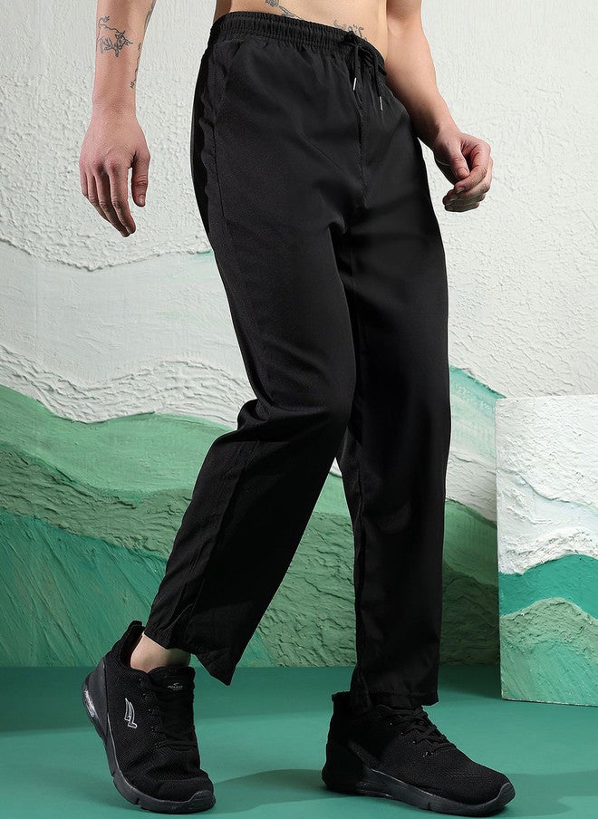 POPCULTR Black Wide Leg Trousers for Men - Image 2