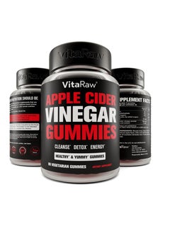 VitaRaw Apple Cider Vinegar Gummies 90 Vegetarian Gummies  - Image 1