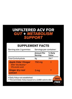 VitaRaw Apple Cider Vinegar Gummies 90 Vegetarian Gummies  - Image 3
