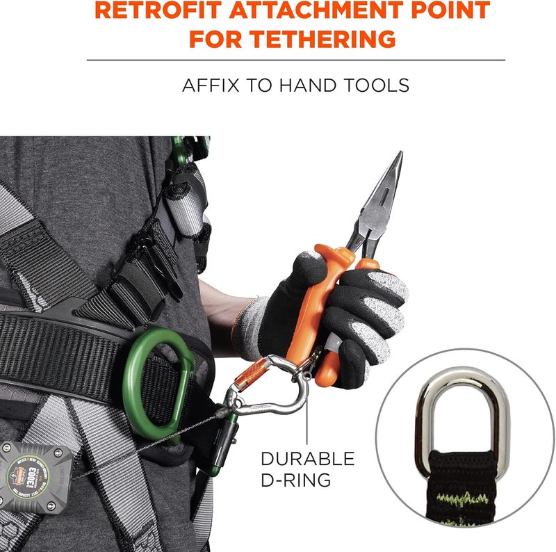 Ergodyne Squids 3700 Web Tool Tail Attachments 6Pack 2 Pounds Medium Length45Orange - Image 3