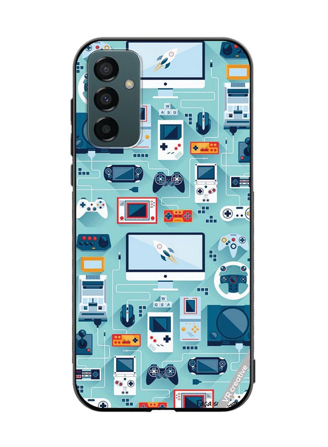 VR CREATIVE Protective Case Cover For Samsung Galaxy F23 Technolgu Items Design Multicolour - Image 1