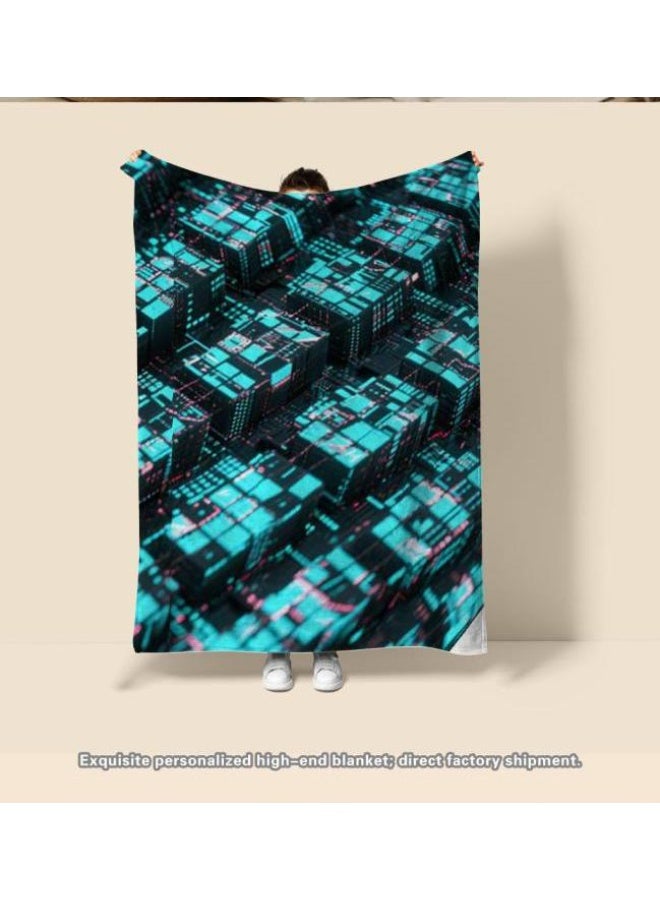 general Flannel thin blanket (warm and comfortable, suitable for sleep, gaming, dust removal and sandproof) 150cm*200cm - 217 - Image 4