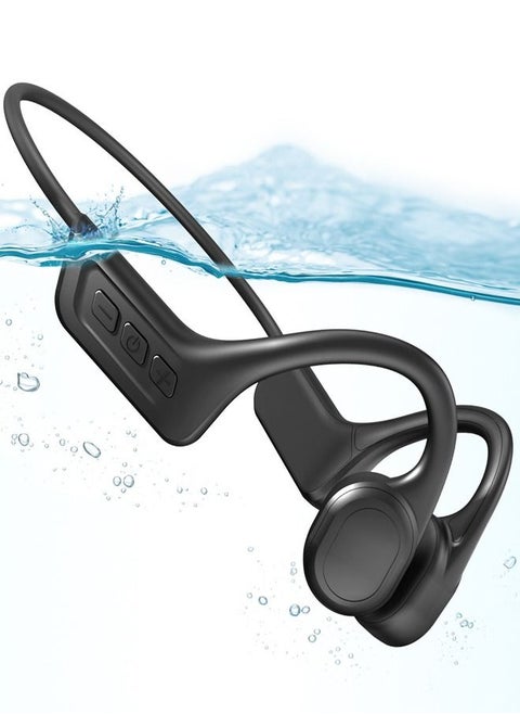 Wireless bone conduction earphones, IPX8 deep waterproof earphones, built-in 32G, professional diving and swimming earphones