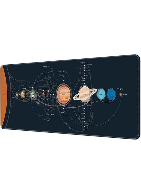 Large Mouse Pad Extended Gaming Mouse Pad Non-Slip Rubber Base Mouse pad Office Desk Mat Desk Pad Smooth Cloth Surface Keyboard Mouse Pads for Computers (800 * 300 * 3mm),Universe Planet