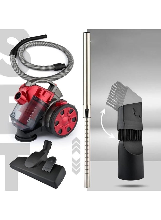 DENX DX2905 2.2L Bagless Vacuum Cleaner 1200W Powerful Suction Compact Canister Lightweight Multi‑Surface Low Noise Easy Dust Emptying for Home Use Multicolor - Image 5