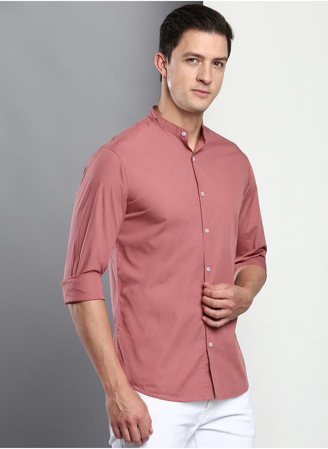 Men's Dusty Pink Slim Fit Casual Spread Shirt - pzsku/Z821B69AE6C64EEEE73C5Z/45/_/1725724936/8d90c0b8-146e-489b-8995-97a052772c5e