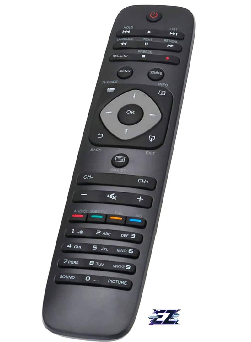 ELTRAZONE New Remote Control Fits Philip LED TV 43PFT5250 43PFT5250/56 43PFT5250S 43PFT5250S/56 49PFT5200 49PFT5200/56 49PUT5801 49PUT5801/56 56 5PFT52 00 55PFT5200/56 55PUT5801 55PUT5801/56 with battery - Image 2
