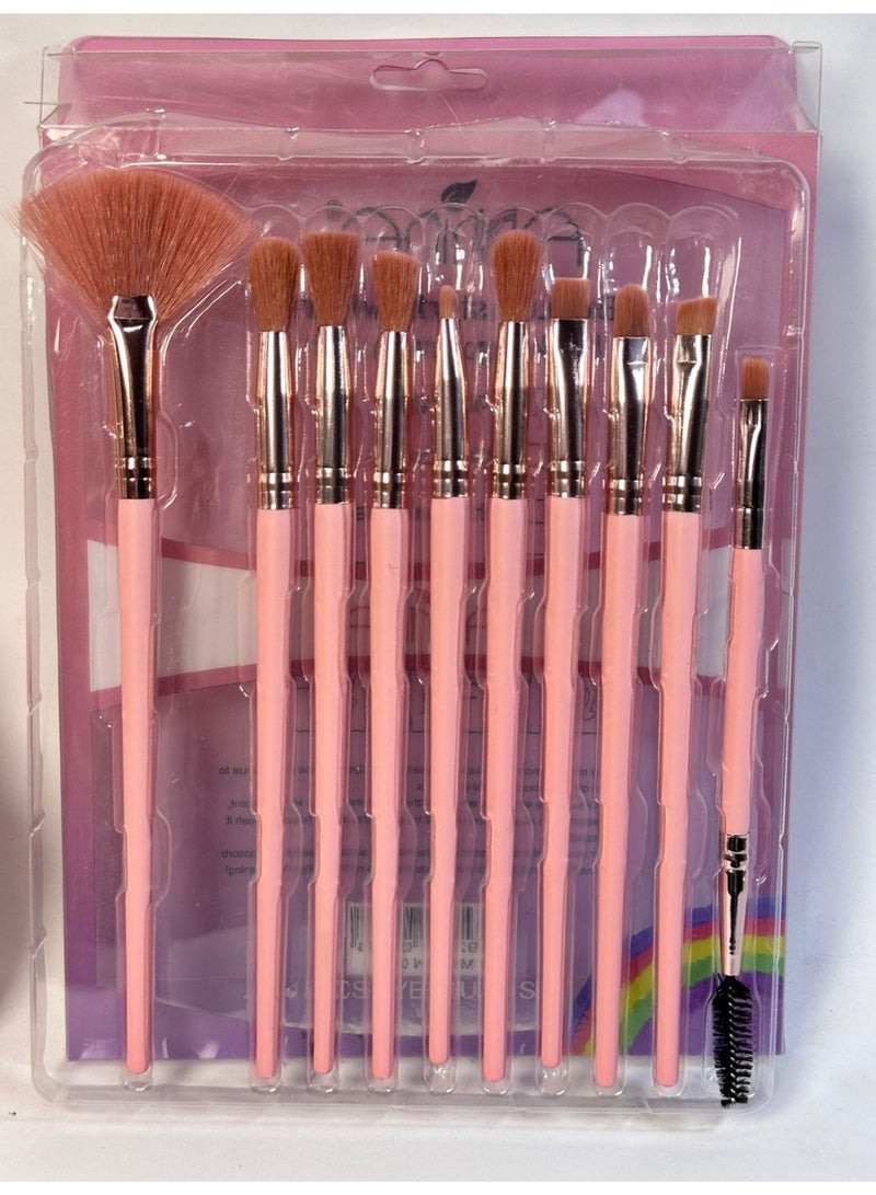 maya accessories High Quality Assurance Makeup Brush Set 10PCS may vary color - Image 3