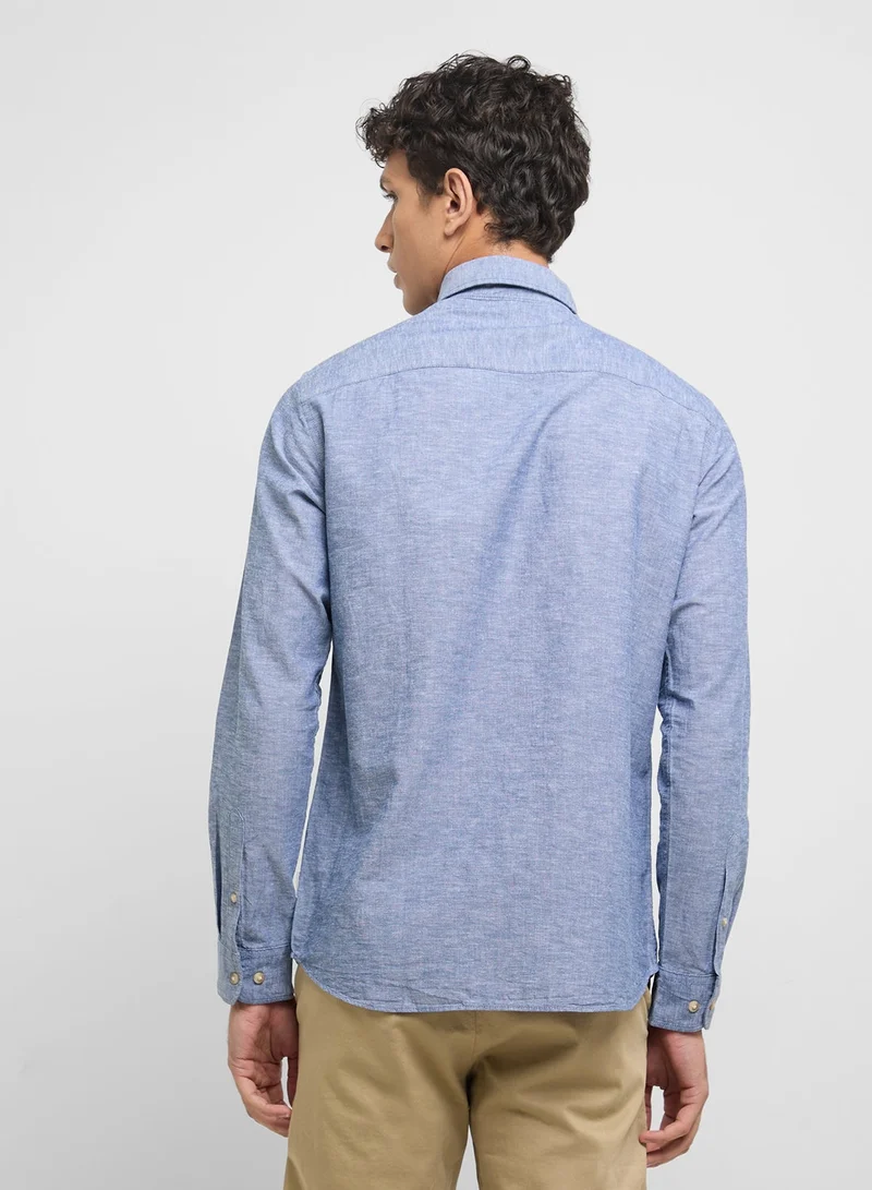 JJ Rebel solid Regular Fit Half Sleeve Shirt