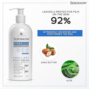 Seboradin Hydroderm Body Lotion Body Cream For Sensitive Dry Atopic Skin Moisturising Lotion For Women And Men Body Care With Shea Butter And Aloe Vera 400ml - Image 2