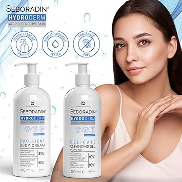 Seboradin Hydroderm Body Lotion Body Cream For Sensitive Dry Atopic Skin Moisturising Lotion For Women And Men Body Care With Shea Butter And Aloe Vera 400ml - Image 4