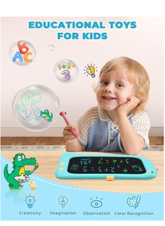 Generic LCD Writing Tablet Toddler Girl Travel Toys, 8.5 Inch Doodle Board Drawing Pad Girl Birthday Gifts,Drawing Tablets for 2-8 Years Old Kids (Blue)  - Image 4