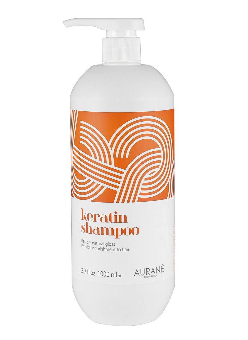AURANE Keratin Shampoo 1000ml - Professional Hair Care for Dry, Damaged, Frizzy Hair - Sulfate-Free, Moisturizing Formula with Argan Oil - Salon Quality Results - Suitable for All Hair Types  - Image 1