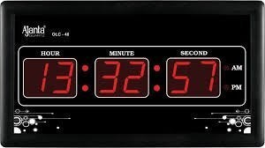 Ajanta Quartz Digital Red Led Rectangle Wall Clock Olc - 40 (33 Cm X 16 Cm X 3 Cm)(Glass) - Image 5