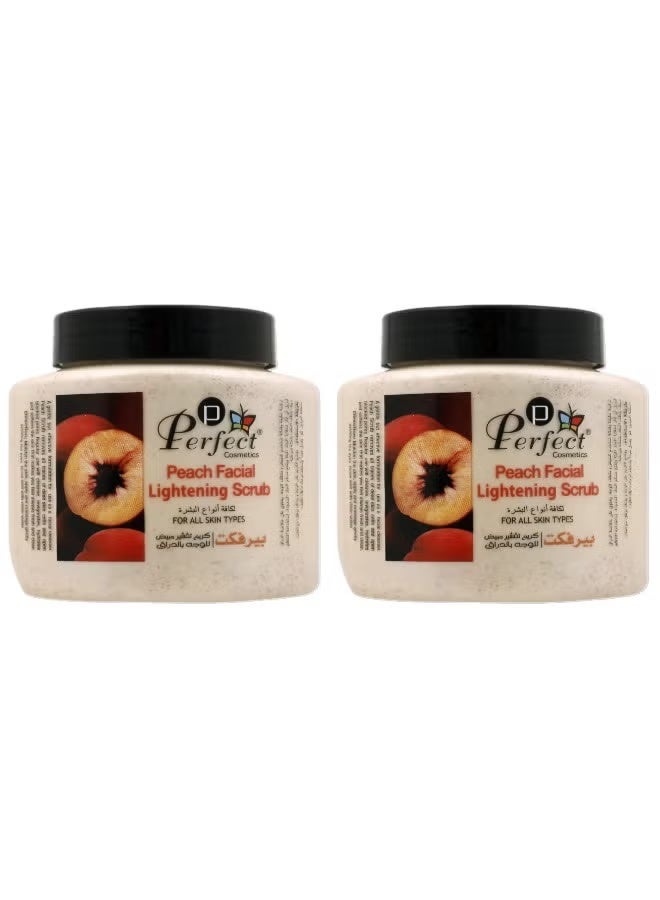 Perfect 2Pcs Perfect Peach Facial Lightening Scrub 500Ml - Image 1