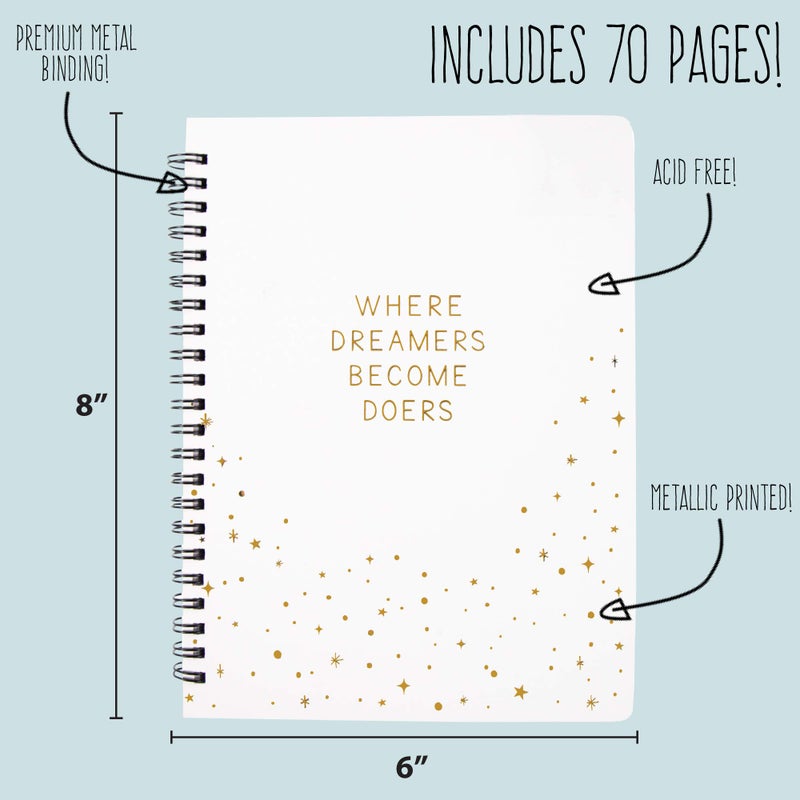 STMT D.I.Y. Dreamers Become Doers Journaling Set, Stationery Set, Bullet Journal Kit, Journaling Kit, Journals for Teen Girls, DIY Journal Set for Girls Ages - 8+ - Image 5