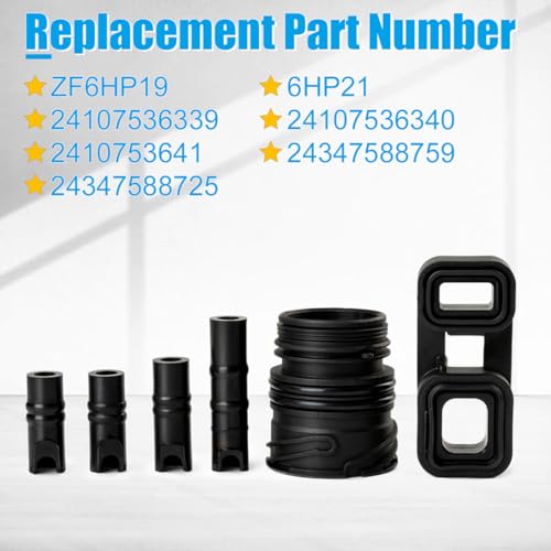 FANHAY 6PCS ZF6HP19Z 6HP19 6HP21 Valve Body to Case Sleeve Connector Seal Kit for BMW Replace 24107536339 24107536340 24107536341 24347588724 24347588725 24347588759 - Image 4