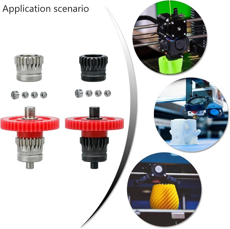 تروس معدنية دقيقة للطابعة ثلاثية الأبعاد سهلة التركيب لون ب - Image 3