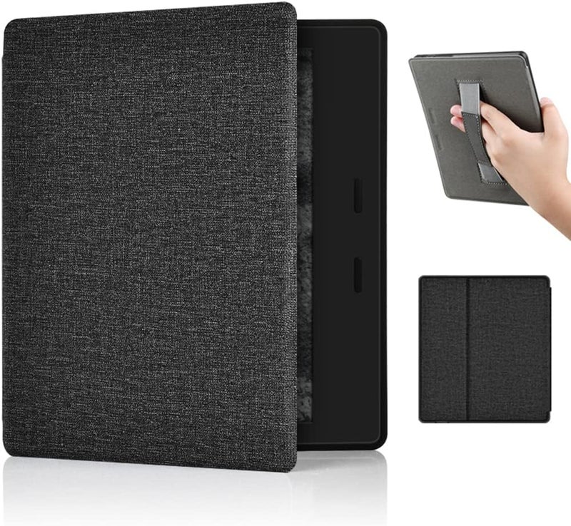 Zcooooool Kindle Oasis Fabric Cover ( Hand Strap Designed) Case for 7" Kindle Oasis (10th & 9th Gen, 2019/2017) Anti-Slide Kindle Oasis Case - Image 1