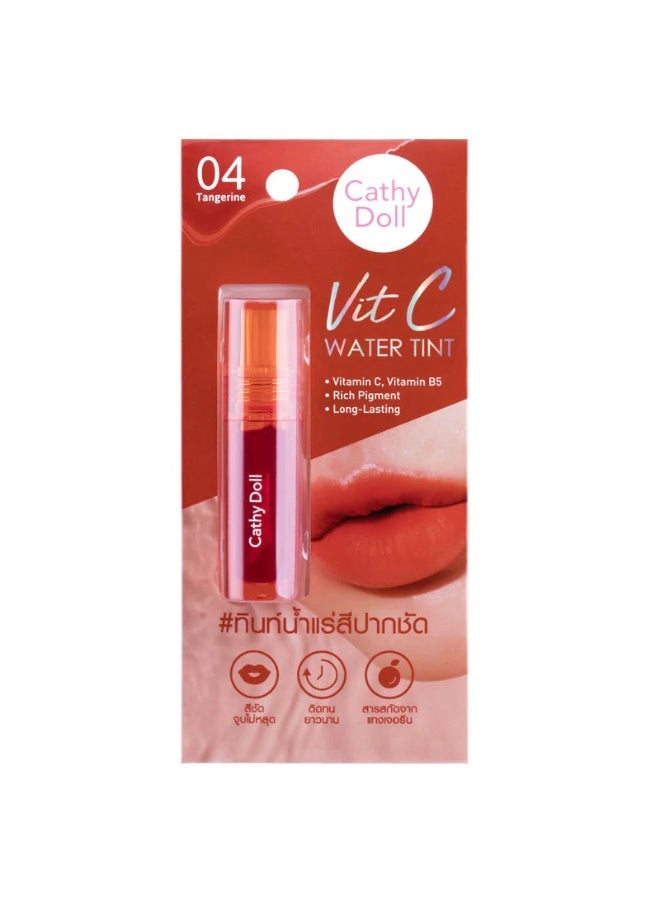 كاثي دول أحمر شفاه كاثي دول تانجرين ووتر - فيتامين سي + بي٥ | أحمر شفاه كوري جذاب لشفاه مشرقة ورطبة #04 - Image 1