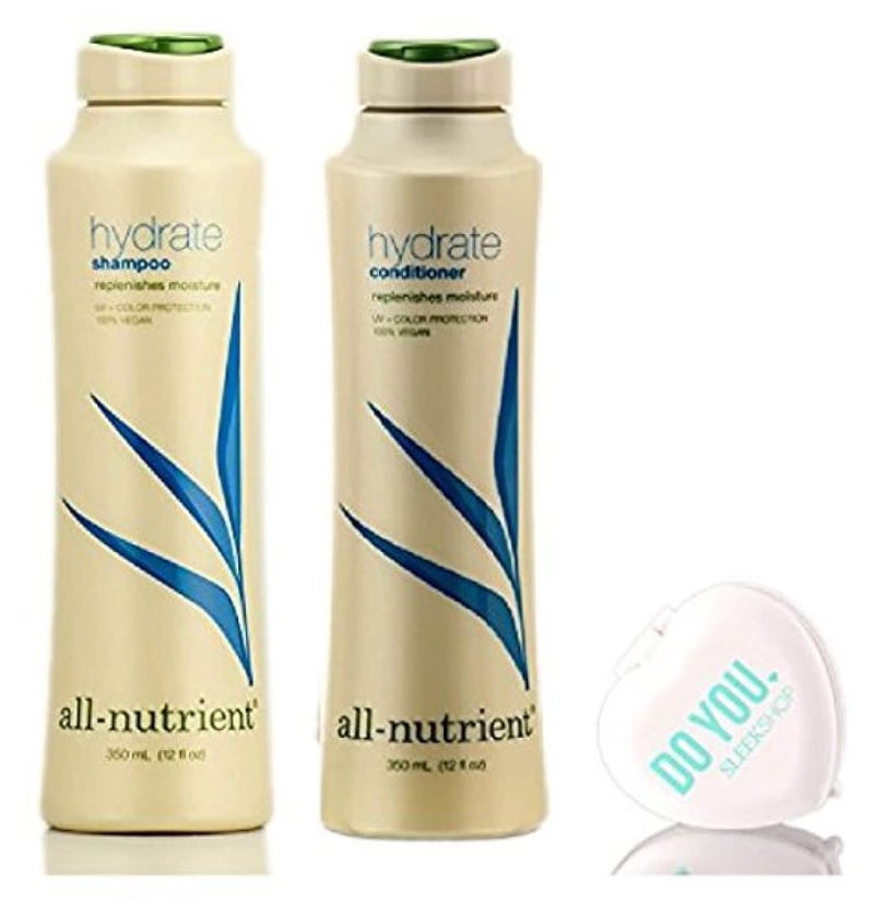 All Nutrient Hydrate Shampoo  Conditioner DUO Set replenishes moisture with Sleek Compact Mirror 12 oz  12 oz DUO Kit