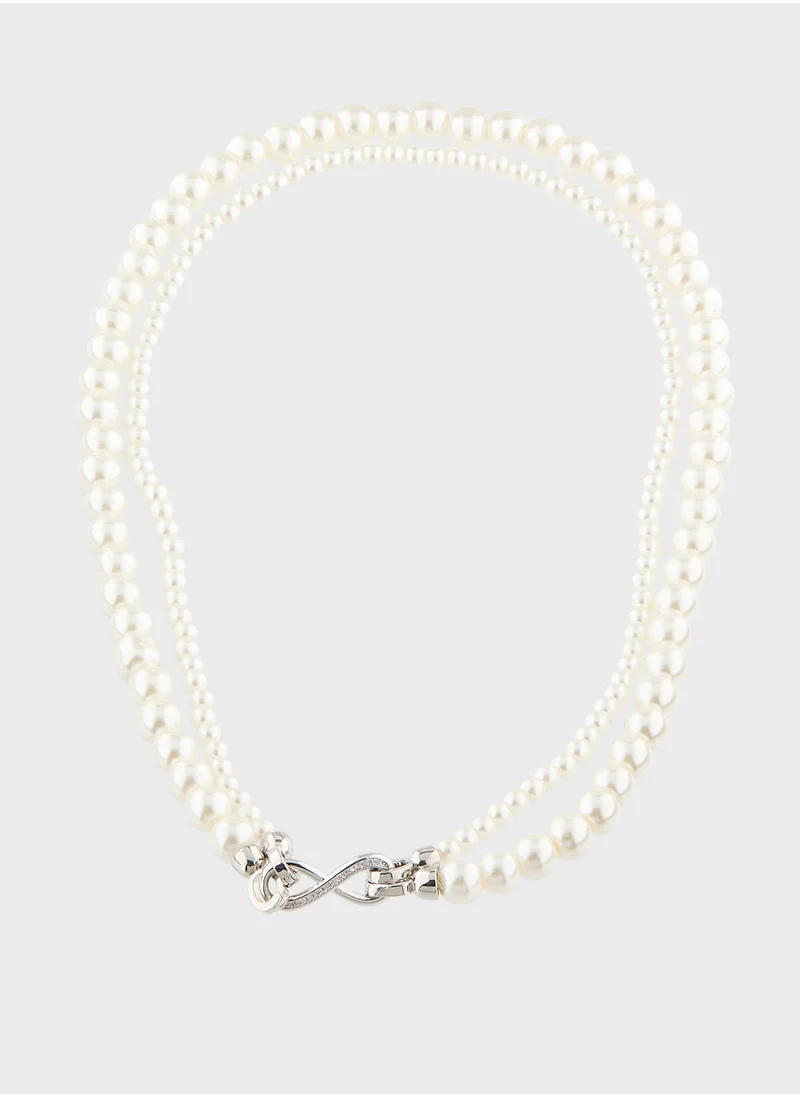 ELLA Layered Pearl Infinity Necklace