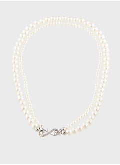 ELLA Layered Pearl Infinity Necklace  - Image 1