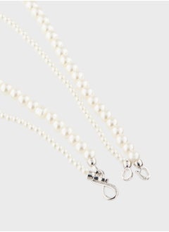 ELLA Layered Pearl Infinity Necklace  - Image 3