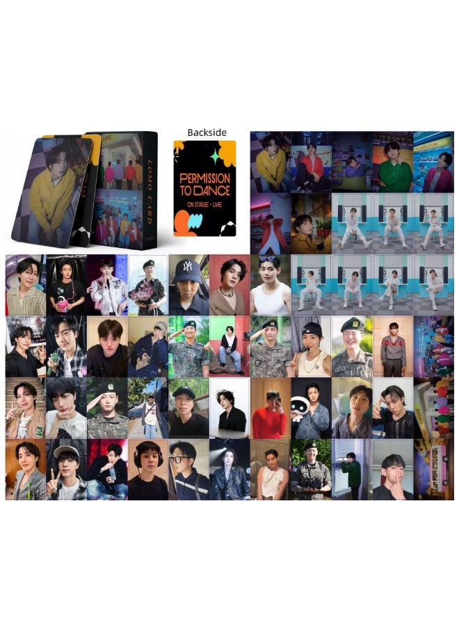 EHOME 55Pcs BTS New Album PERMISSION TO DANCE ON STAGE - LIVE Lomo Card - Image 2