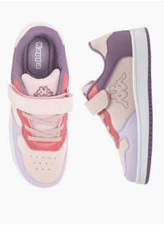 Kappa Girls Colourblock Low-Ankle Sneakers With Hook And Loop Closure  - Image 2