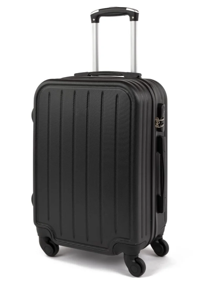 ليمرا طقم شنط سفر مكون من 6 حقائب أمتعة بـ 4 عجلات بتصميم حديث أسود