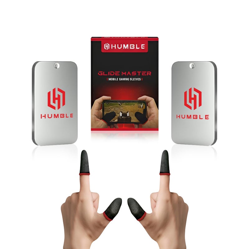 Humble® Mobile Gaming Thumb & Finger Sleeves, Anti-Slip Sweat-Proof High Precision Touch-Sensitive for PUBG, BGMI, COD Mobile & Free Fire - Breathable, Washable & Universal Fit – 2 Pairs (4 Pcs) - Image 5