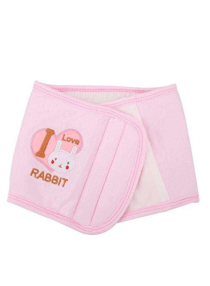 Oasisgalore Baby Belly Belt, Newborn Abdomen Warmer & Waist Support, 22"x6.3" (Pink).  - Image 1