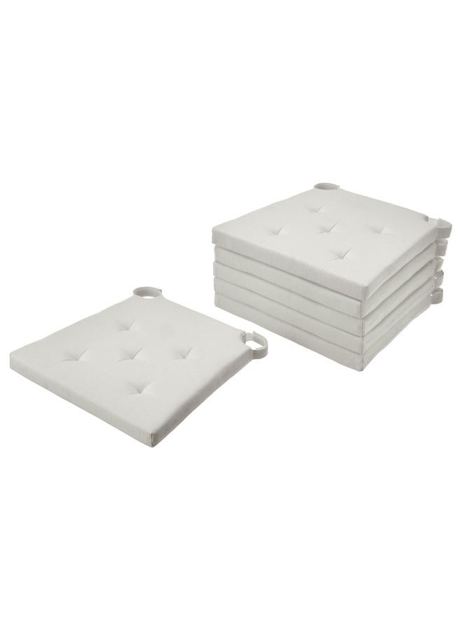 Zaboon Chair pad, natural, 42/35x40x4 cm - Image 1