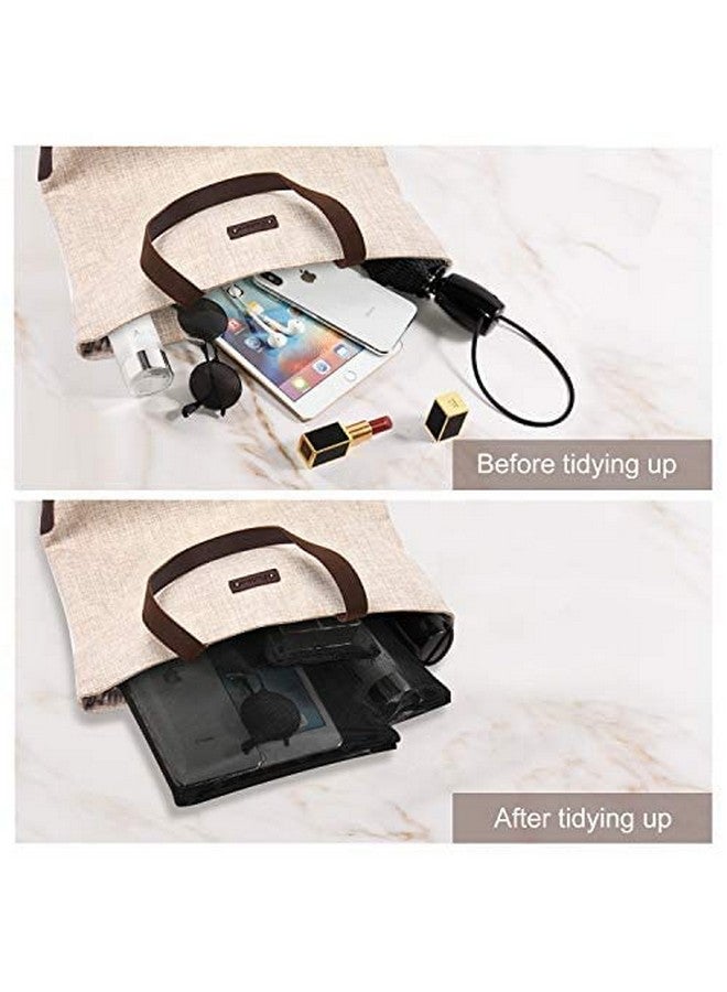 EASYFUN Mesh Pouch, Make up Bag with Zipper Cosmetic Organizer Pouch for Daily or Travel to Keep Small Items, 4 PCS Black - Image 4