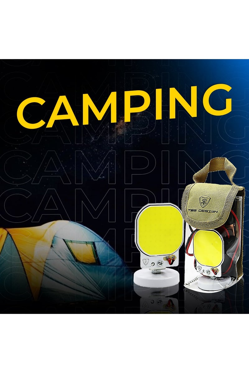Toby's Toby's TBS DESIGN CRL-B01 360° LED Camping Lantern – Multicolor Portable Work Light with Magnetic Base, Shockproof, Energy Efficient, Built-In Drive & Temperature Control - Image 4